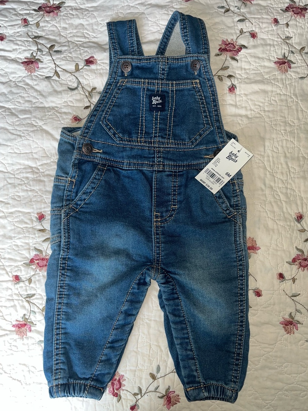 Baby Boy Denim Overalls - Blue